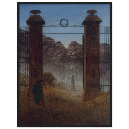 The Cemetery by Caspar David Friedrich - Print Material - Master's Gaze