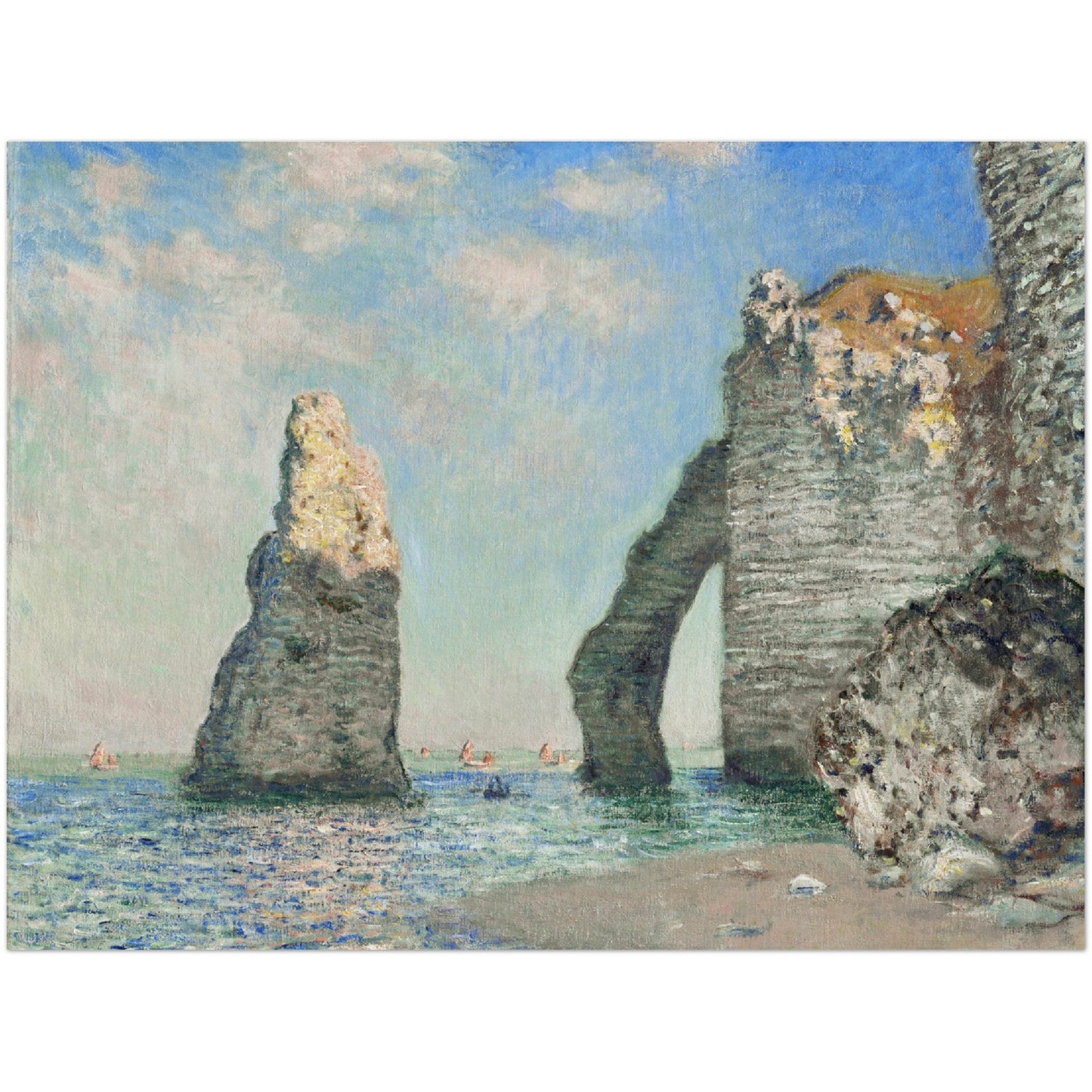 The Cliffs at Étretat - Claude Monet - Print Material - Master's Gaze