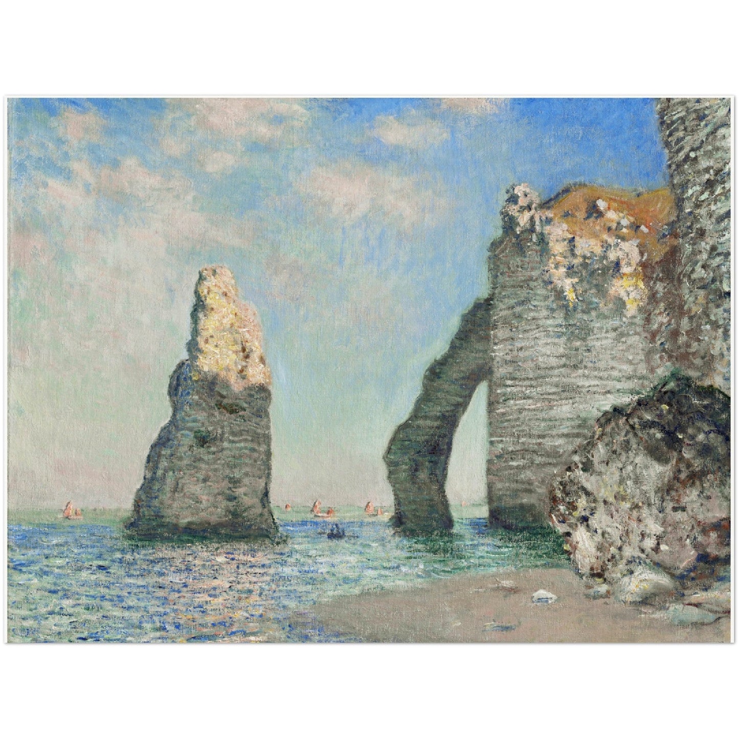 The Cliffs at Étretat - Claude Monet - Print Material - Master's Gaze