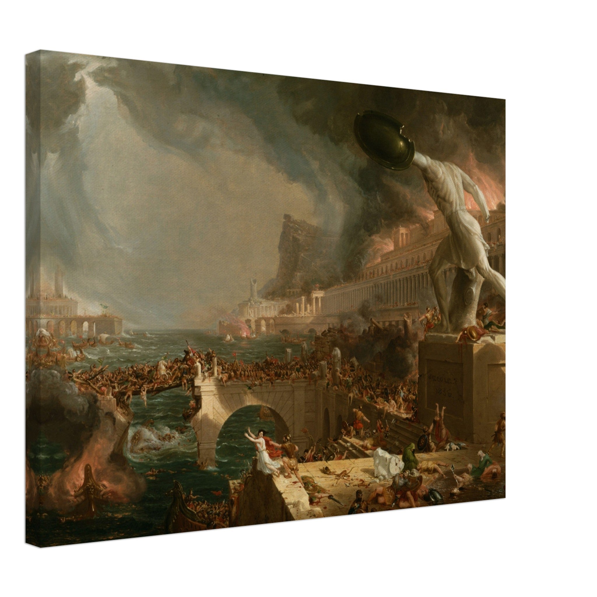 ARTCANVAS The Course Of Empire The Savage State 1836 hot Canvas Art Print by Thomas Cole