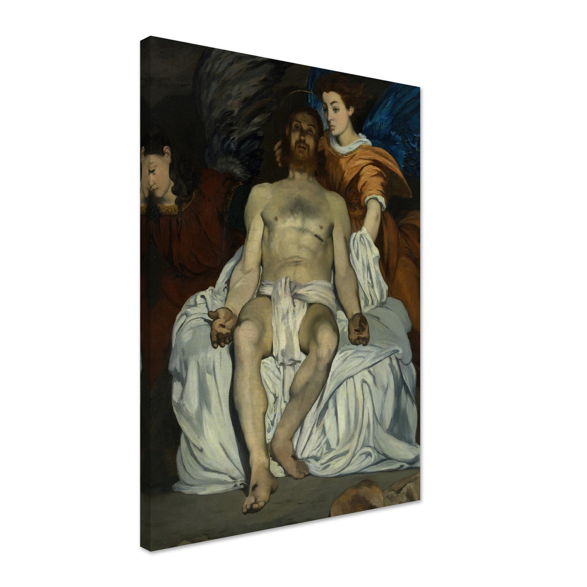 The Dead Christ with Angels (1864) by Édouard Manet - Print Material - Master's Gaze