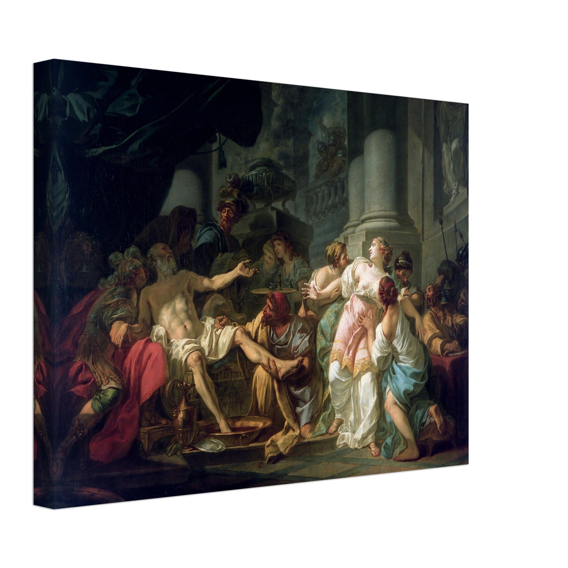 The Death Of Seneca (1773) by Jacques Louis David - Print Material - Master's Gaze