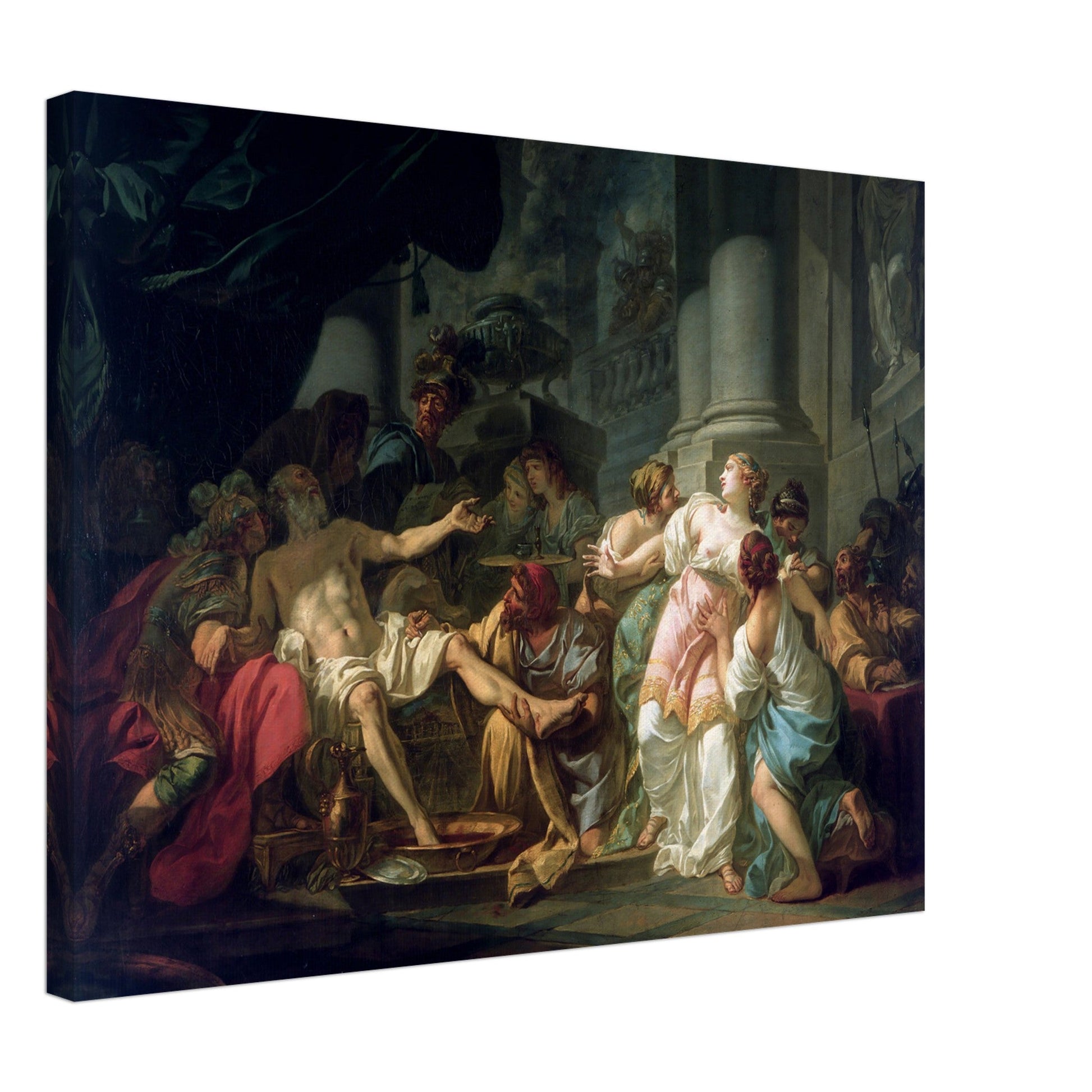 The Death Of Seneca (1773) by Jacques Louis David - Print Material - Master's Gaze