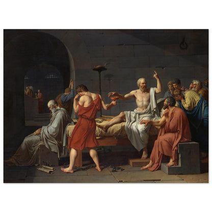 The Death of Socrates (1787) by Jacques Louis David - Print Material - Master's Gaze