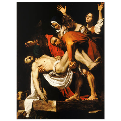 The Entombment of Christ (1602-1604) by Caravaggio - Print Material - Master's Gaze