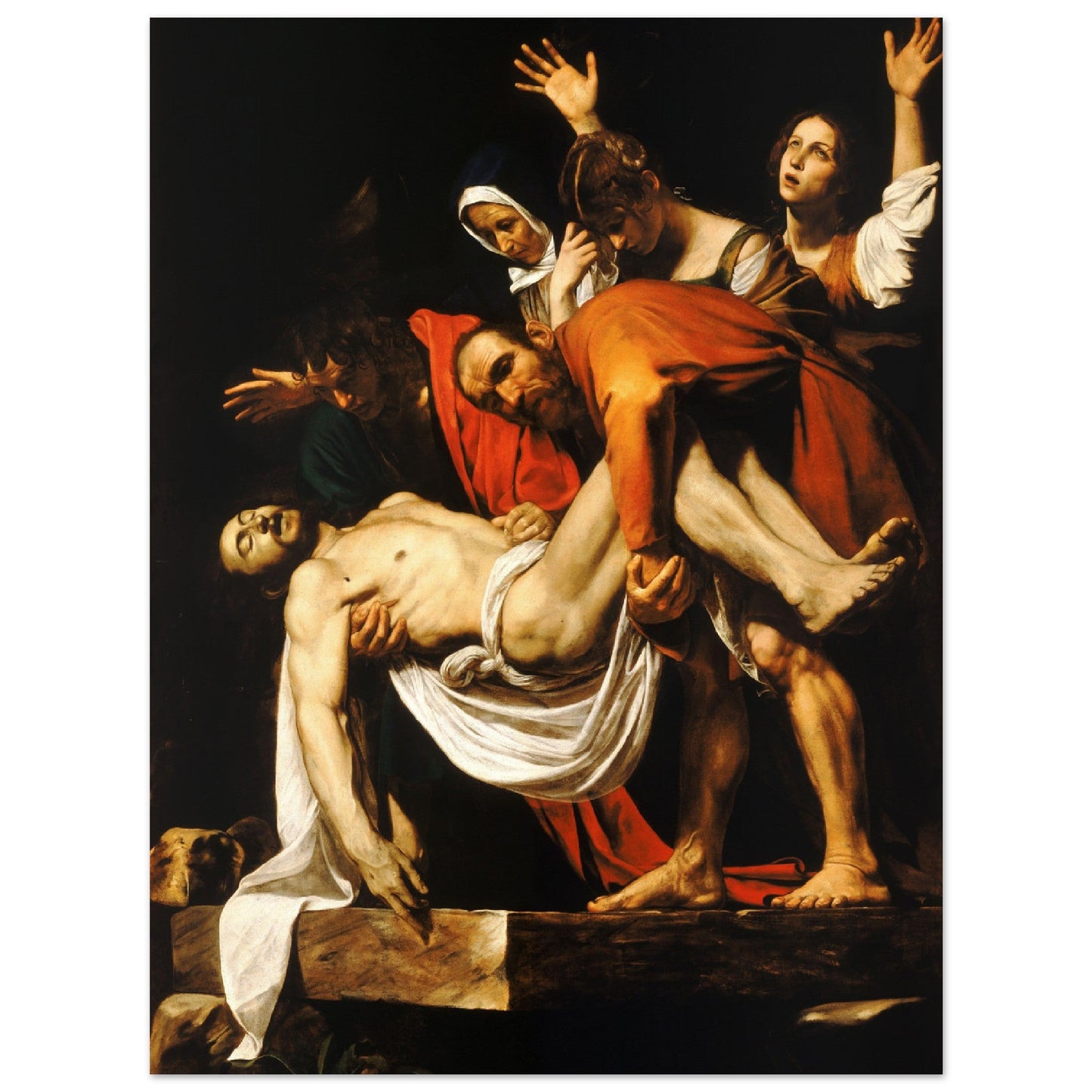 The Entombment of Christ (1602-1604) by Caravaggio - Print Material - Master's Gaze