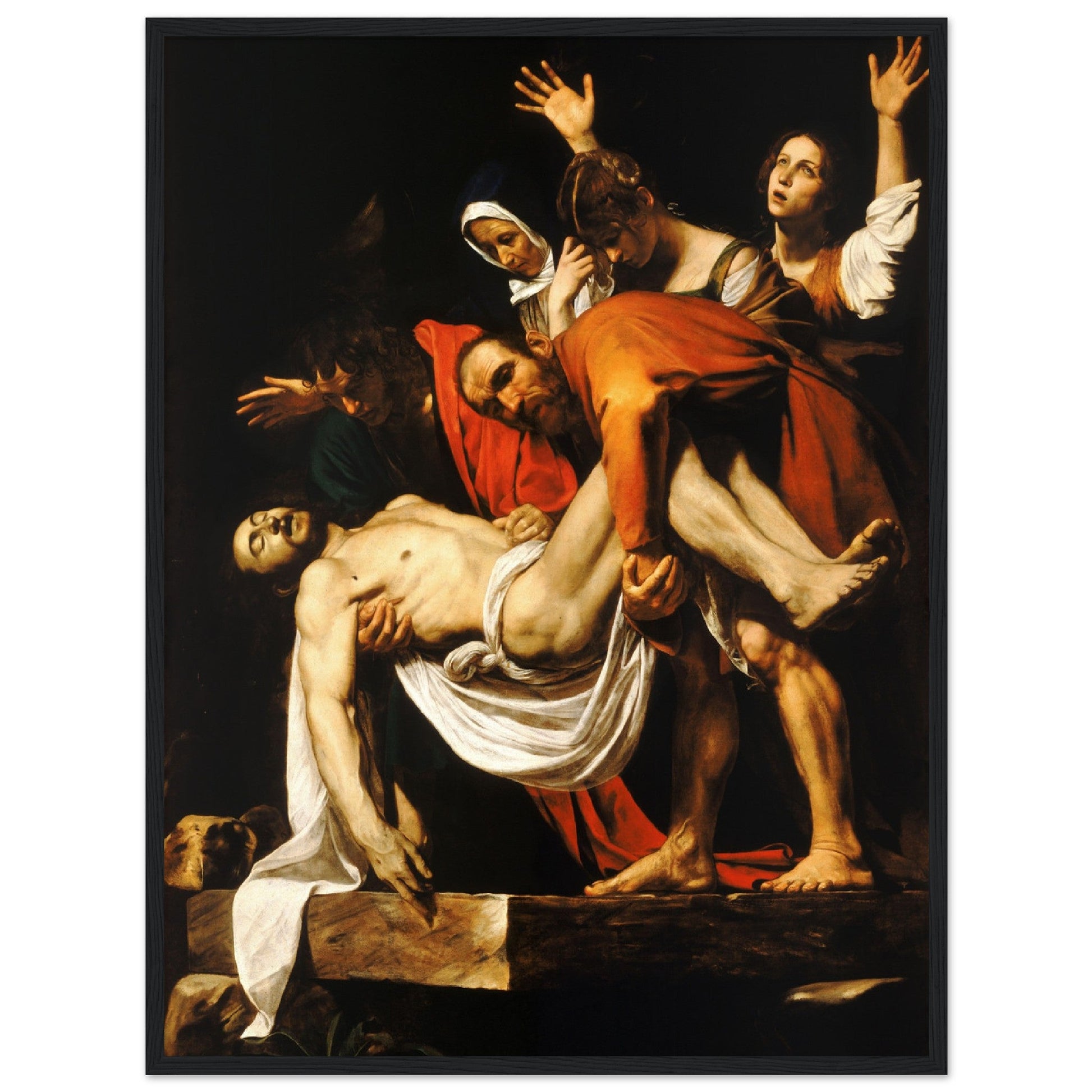 The Entombment of Christ (1602-1604) by Caravaggio - Print Material - Master's Gaze