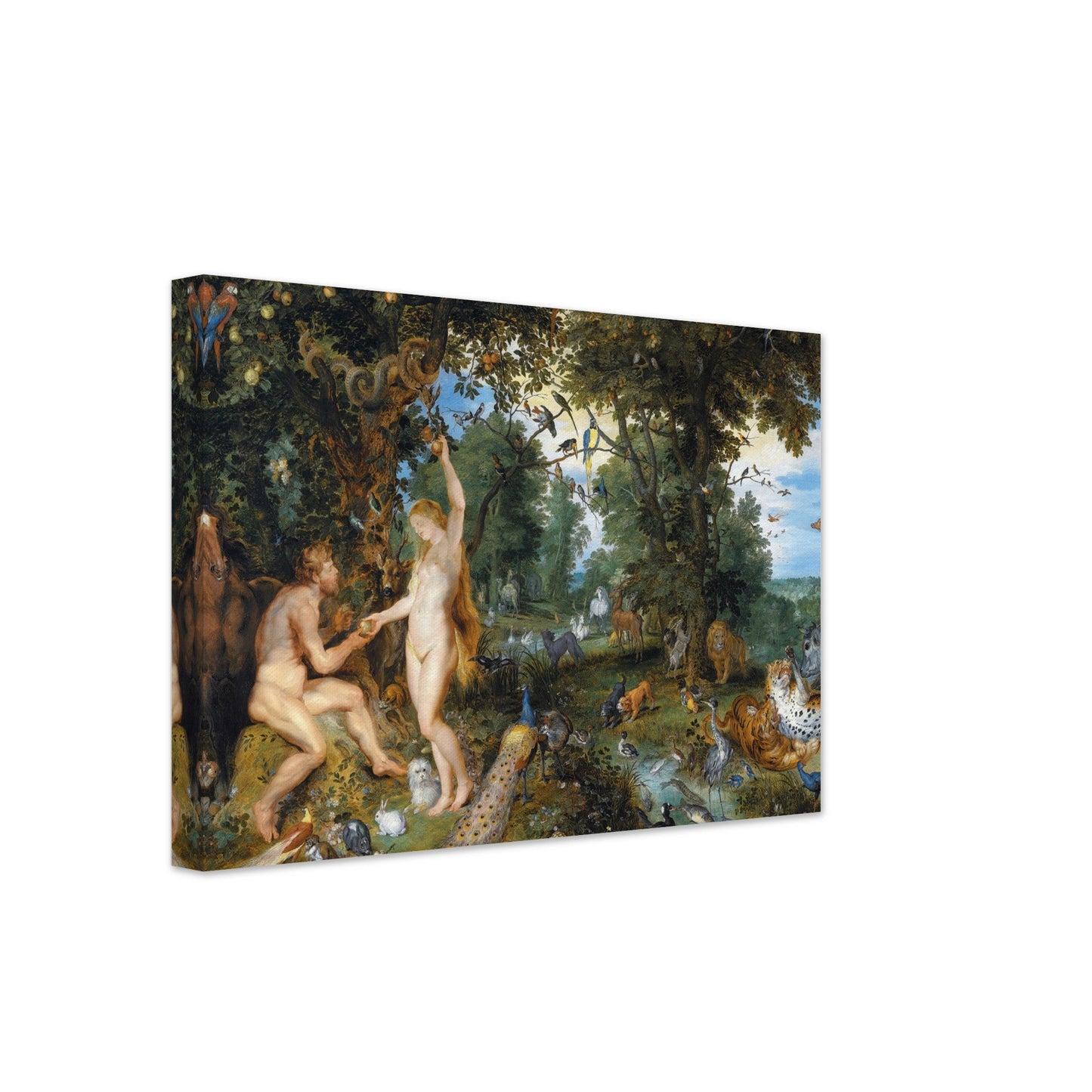 The Garden of Eden with the Fall of Man (c. 1615) by Pieter Paul Rubens - Print Material - Master's Gaze