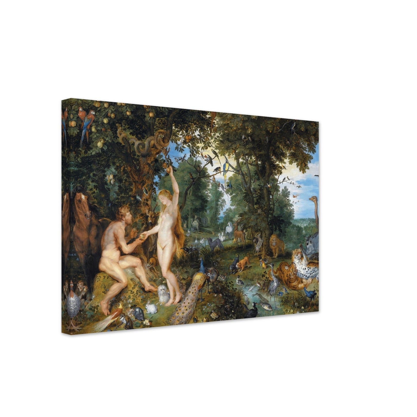 The Garden of Eden with the Fall of Man (c. 1615) by Pieter Paul Rubens - Print Material - Master's Gaze