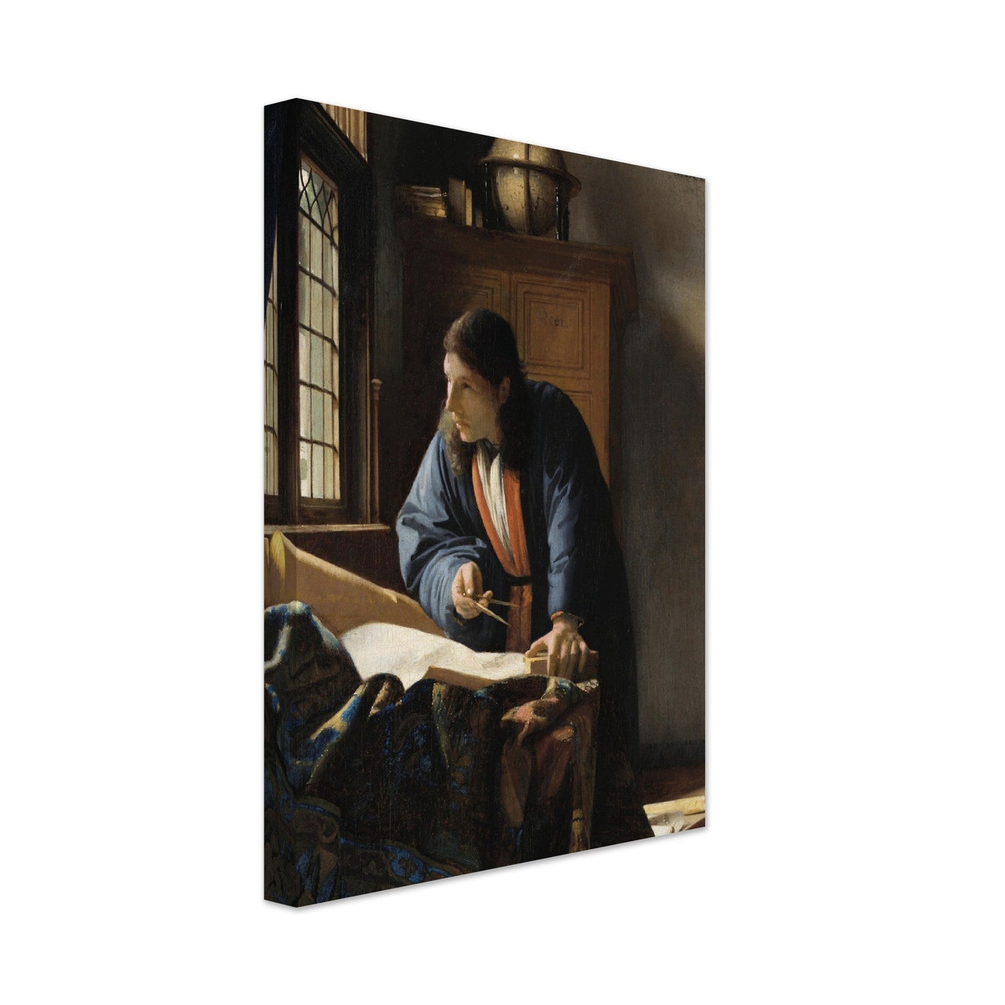 The Geographer (1669) by Johannes Vermeer - Print Material - Master's Gaze