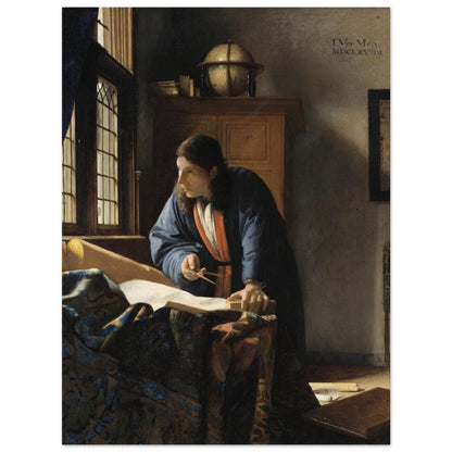 The Geographer (1669) by Johannes Vermeer - Print Material - Master's Gaze