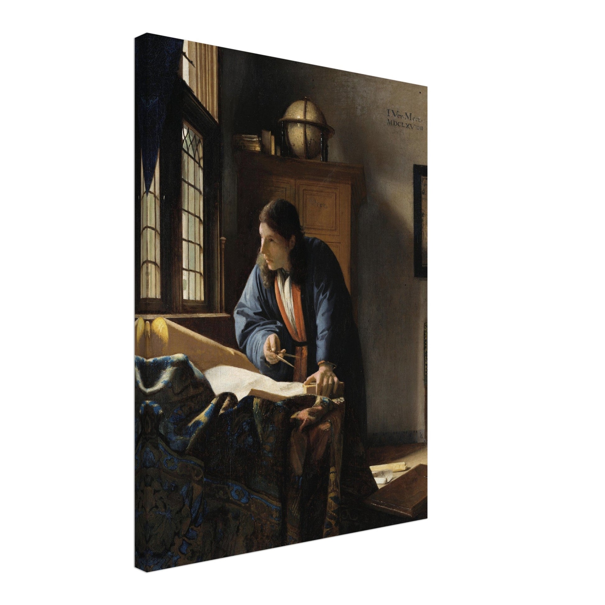 The Geographer (1669) by Johannes Vermeer - Print Material - Master's Gaze