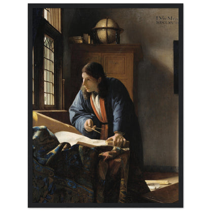 The Geographer (1669) by Johannes Vermeer - Print Material - Master's Gaze