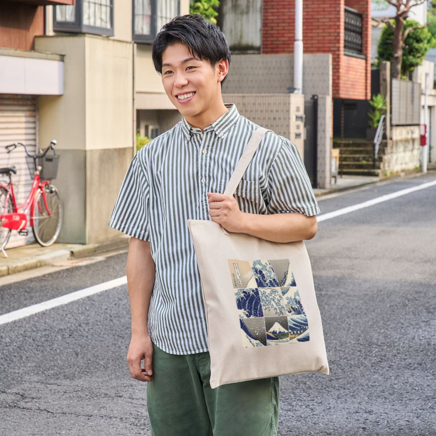 The Great Wave by Hokusai, Art Tote Bag Collection - Print Material - Master's Gaze