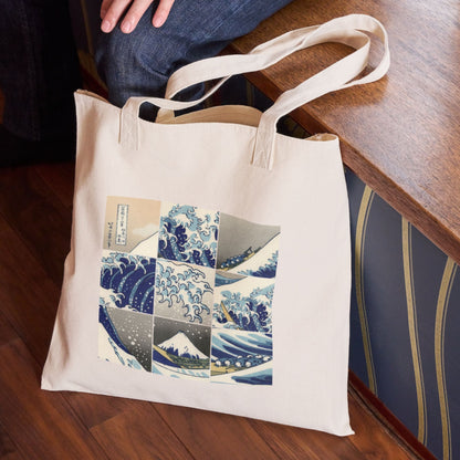 The Great Wave by Hokusai, Art Tote Bag Collection - Print Material - Master's Gaze