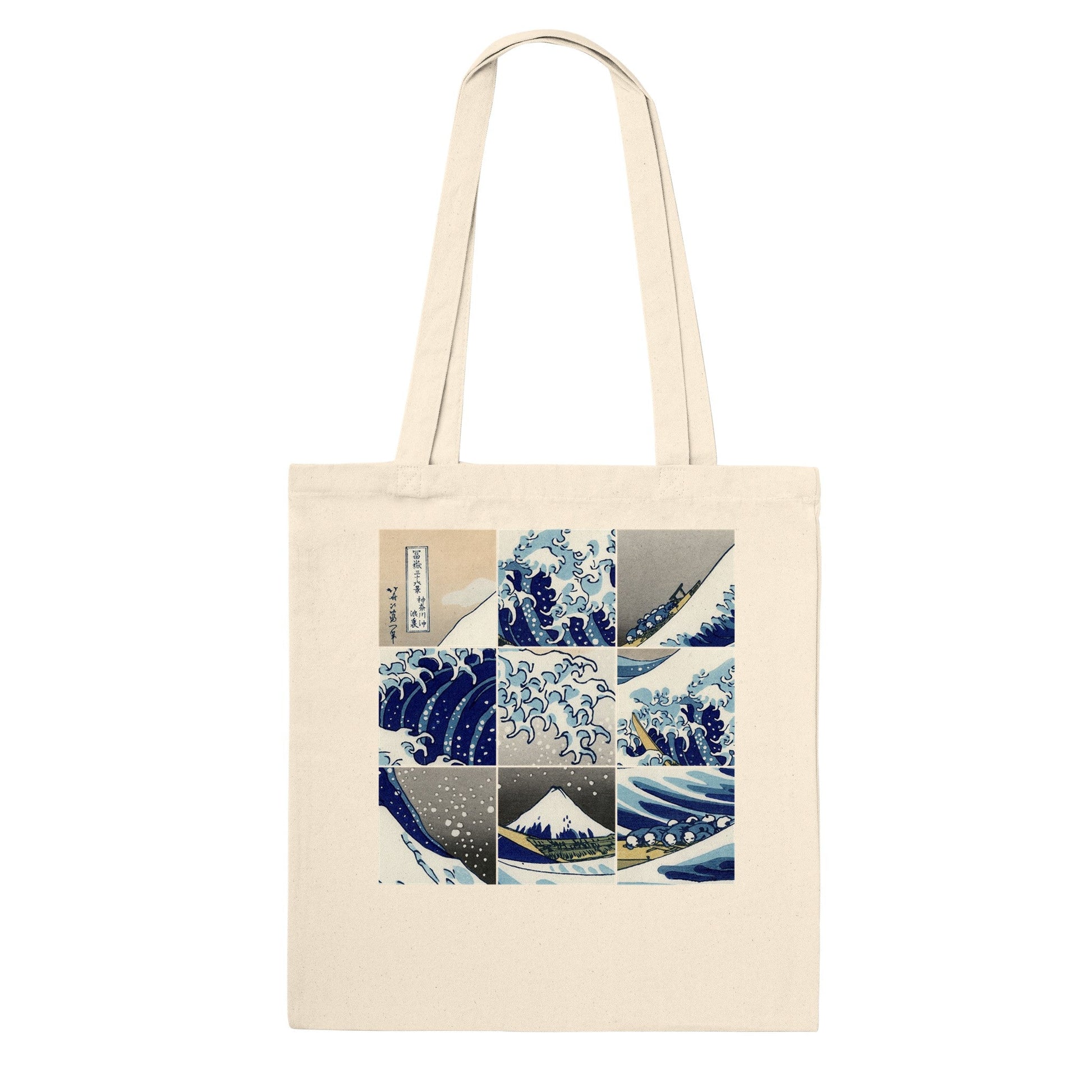 The Great Wave by Hokusai, Art Tote Bag Collection - Print Material - Master's Gaze