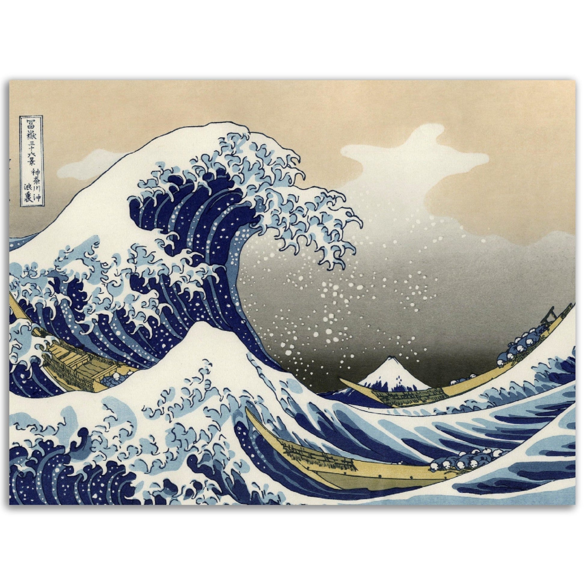 The Great Wave off Kanagawa by Hokusai Print - Print Material - Master's Gaze