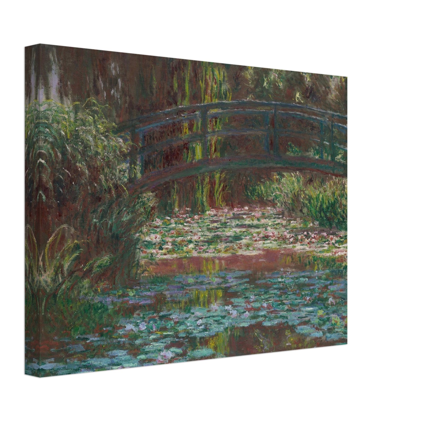 The Japanese Footbridge and the Water Lily Pool, Giverny (1899) by Claude Monet - Print Material - Master's Gaze