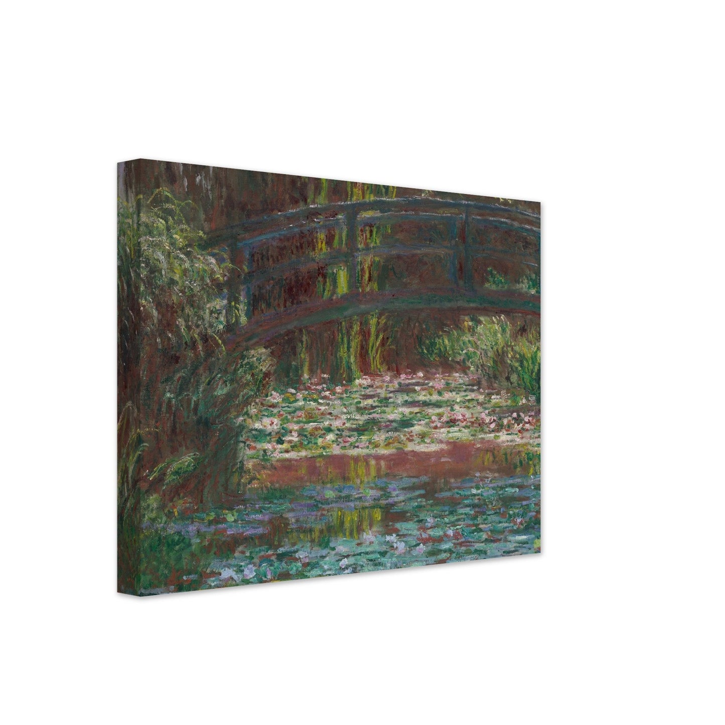 The Japanese Footbridge and the Water Lily Pool, Giverny (1899) by Claude Monet - Print Material - Master's Gaze