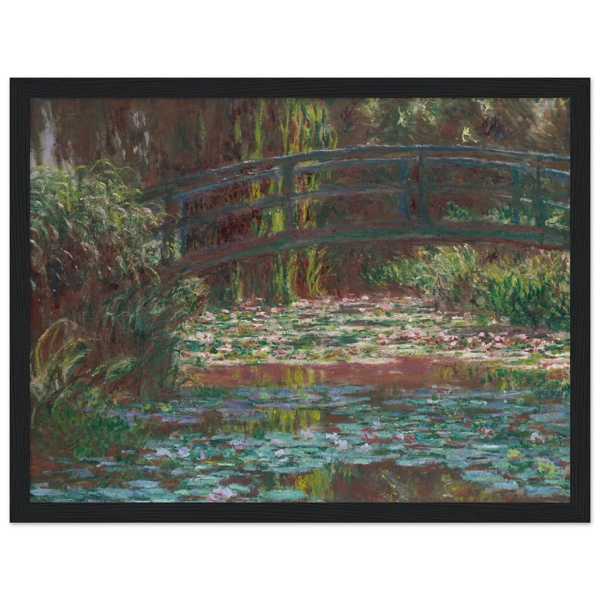 The Japanese Footbridge and the Water Lily Pool, Giverny (1899) by Claude Monet - Print Material - Master's Gaze