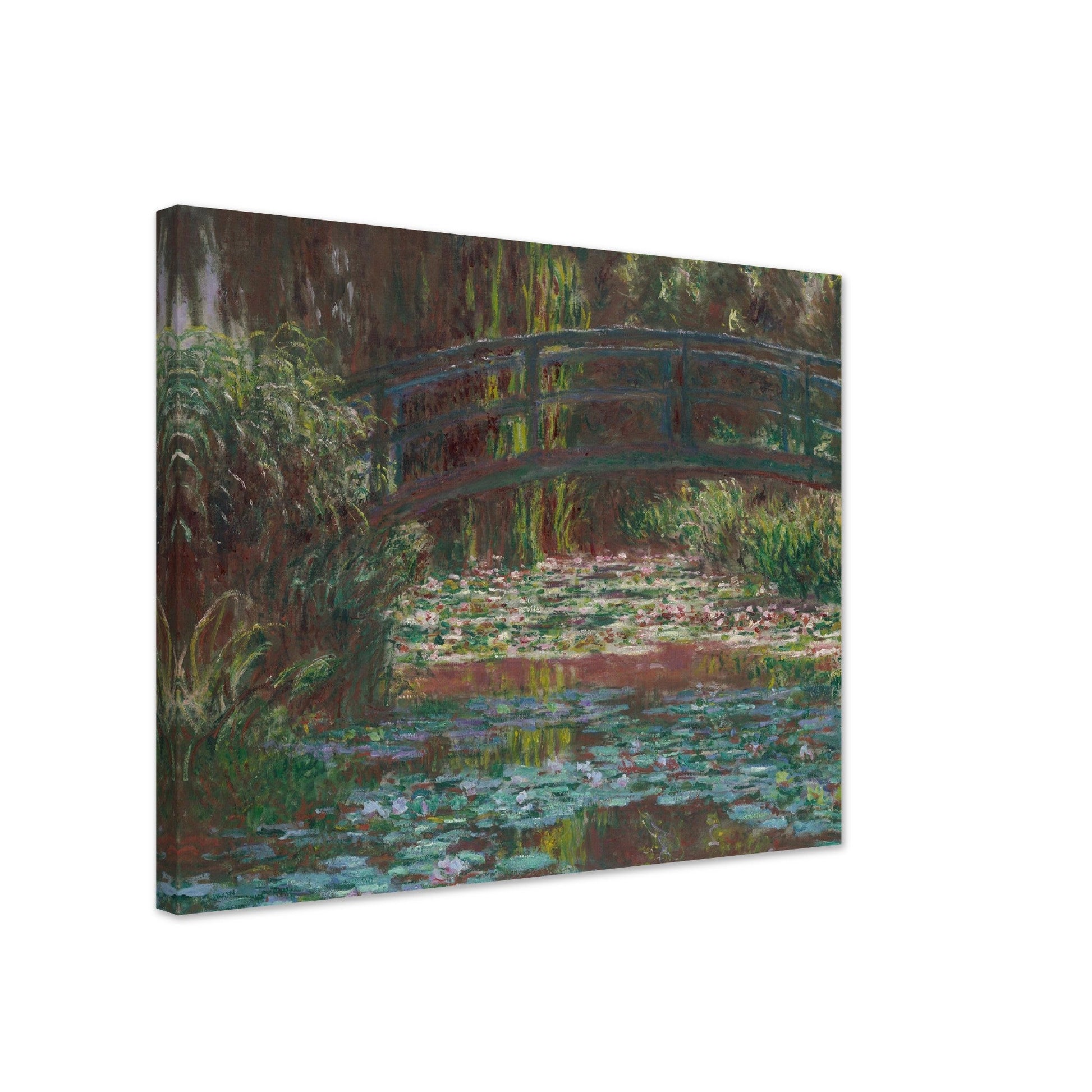 The Japanese Footbridge and the Water Lily Pool, Giverny (1899) by Claude Monet - Print Material - Master's Gaze