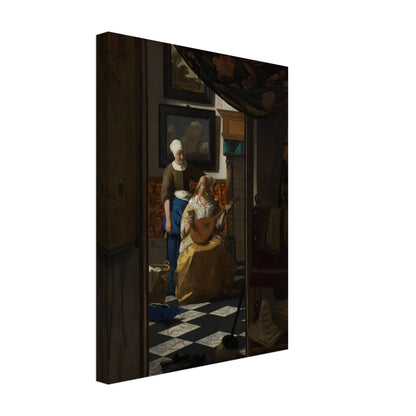 The Love Letter - Johannes Vermeer - Print Material - Master's Gaze