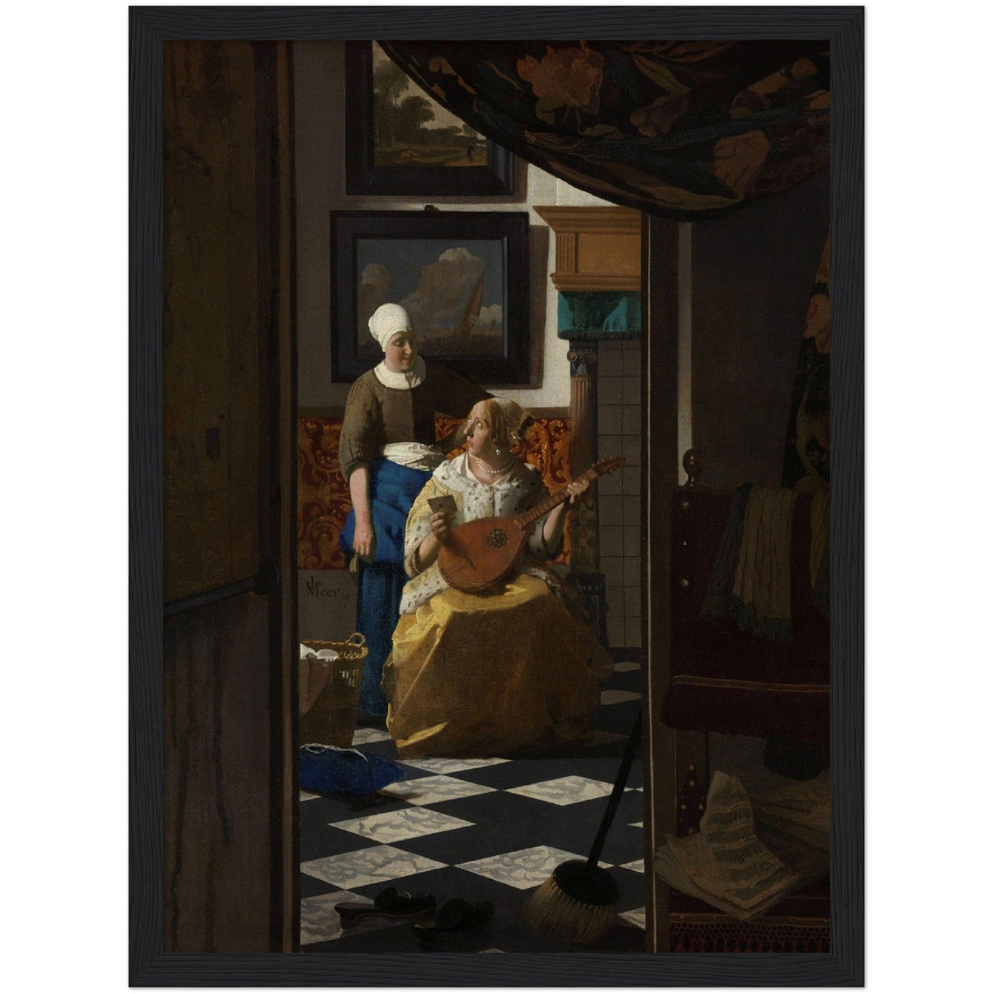 The Love Letter - Johannes Vermeer - Print Material - Master's Gaze