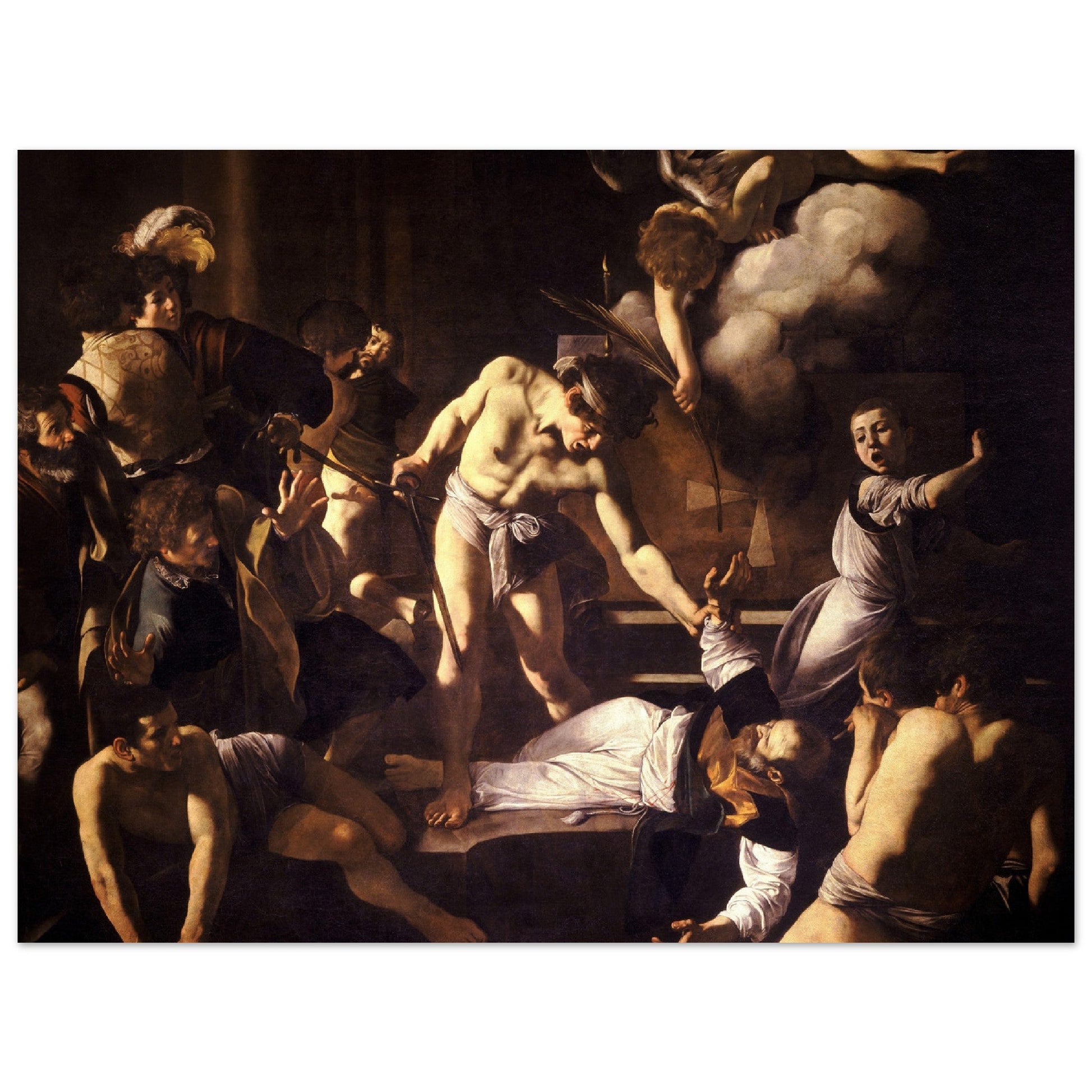 The Martyrdom of Saint Matthew (circa 1599–1600) by Caravaggio - Print Material - Master's Gaze