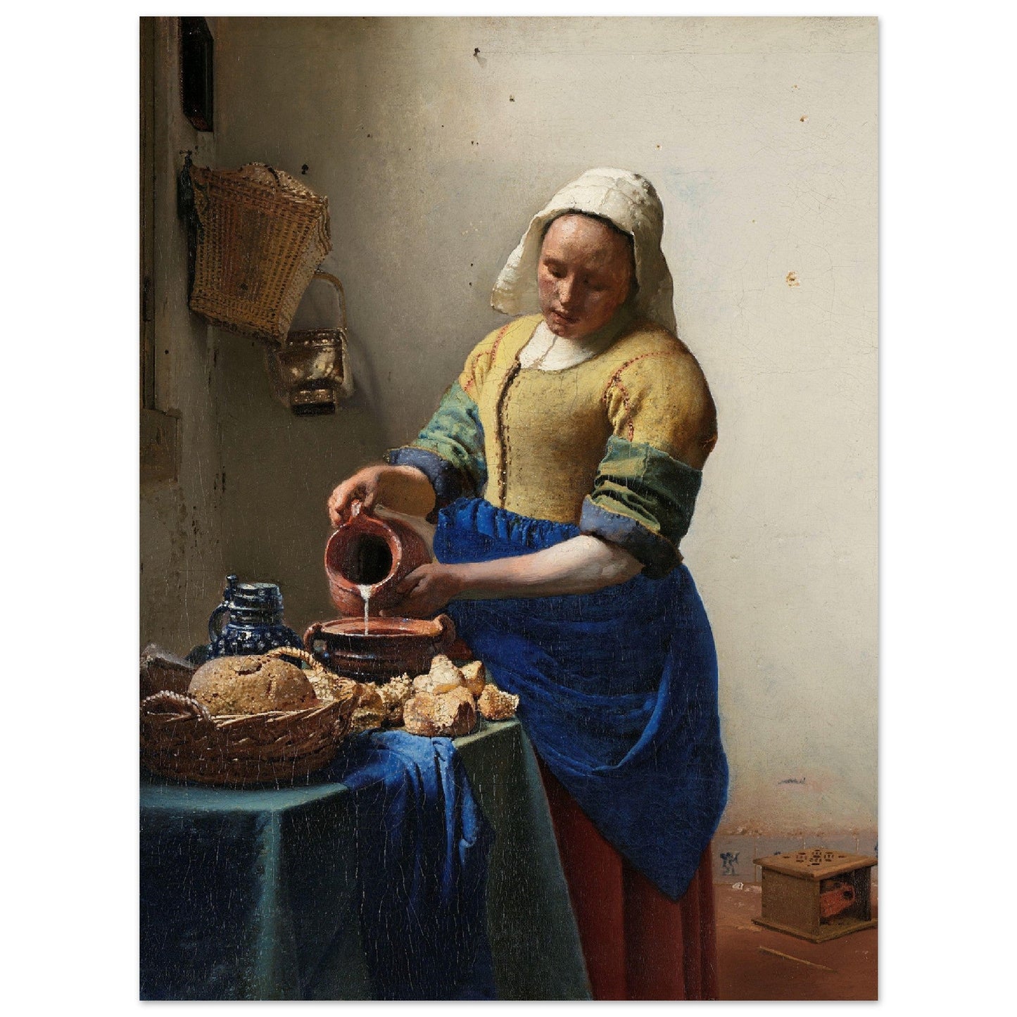 The Milkmaid (c. 1660) by Johannes Vermeer - Print Material - Master's Gaze