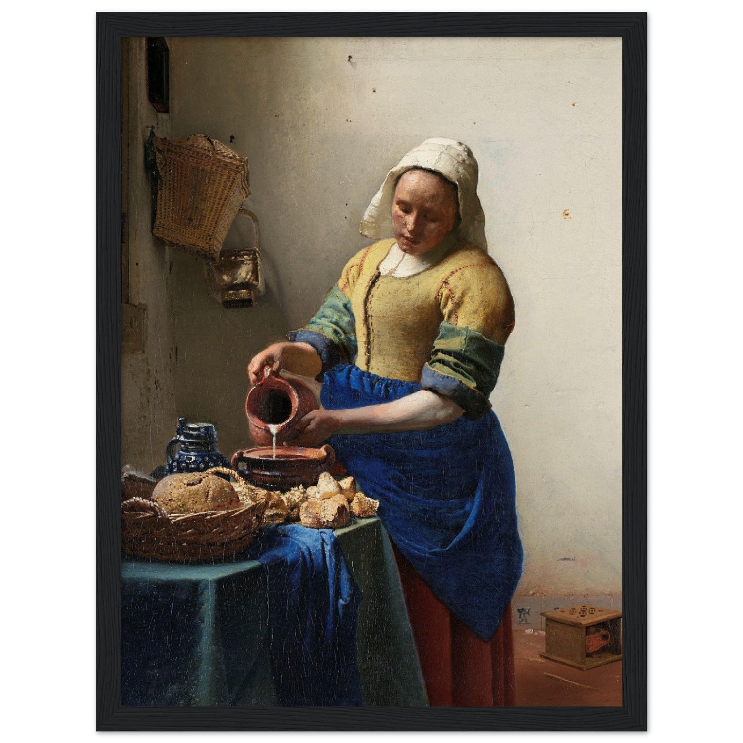 The Milkmaid (c. 1660) by Johannes Vermeer - Print Material - Master's Gaze