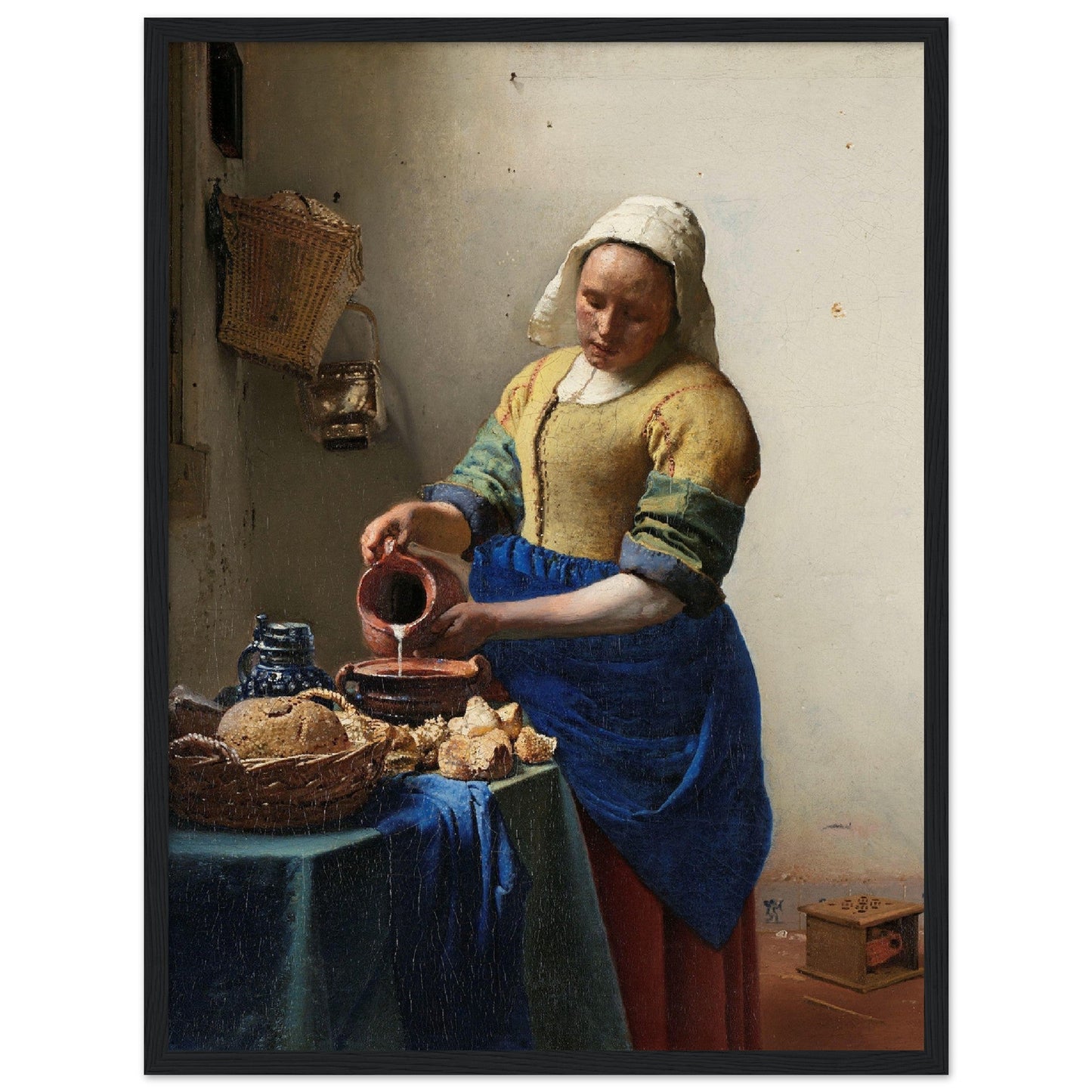 The Milkmaid (c. 1660) by Johannes Vermeer - Print Material - Master's Gaze