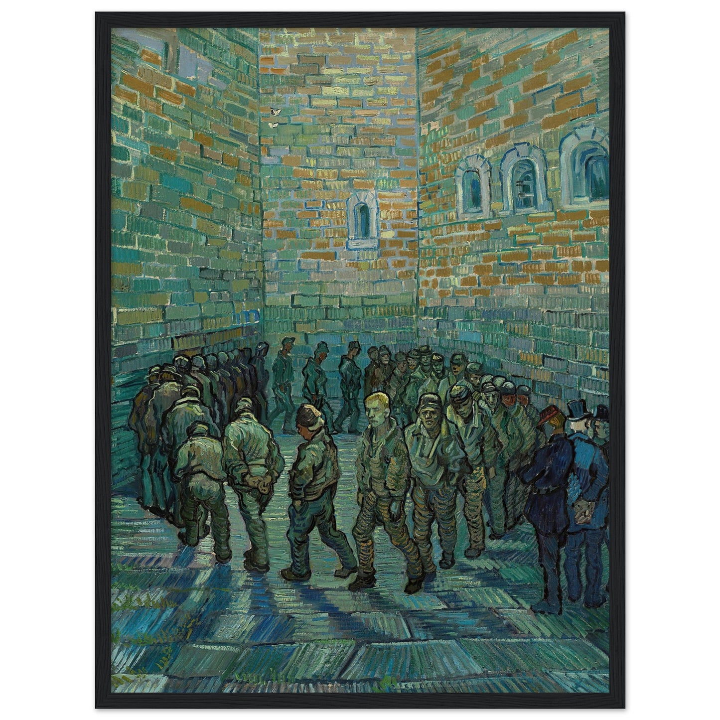 The Prison Courtyard (1890) by Van Gogh - Print Material - Master's Gaze