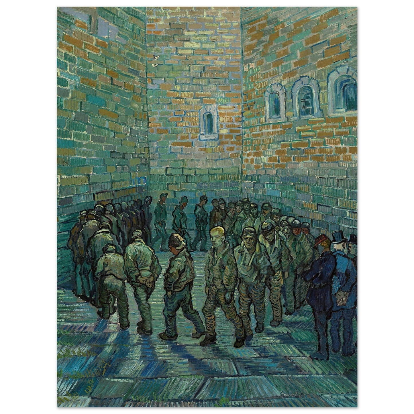 The Prison Courtyard (1890) by Van Gogh - Print Material - Master's Gaze