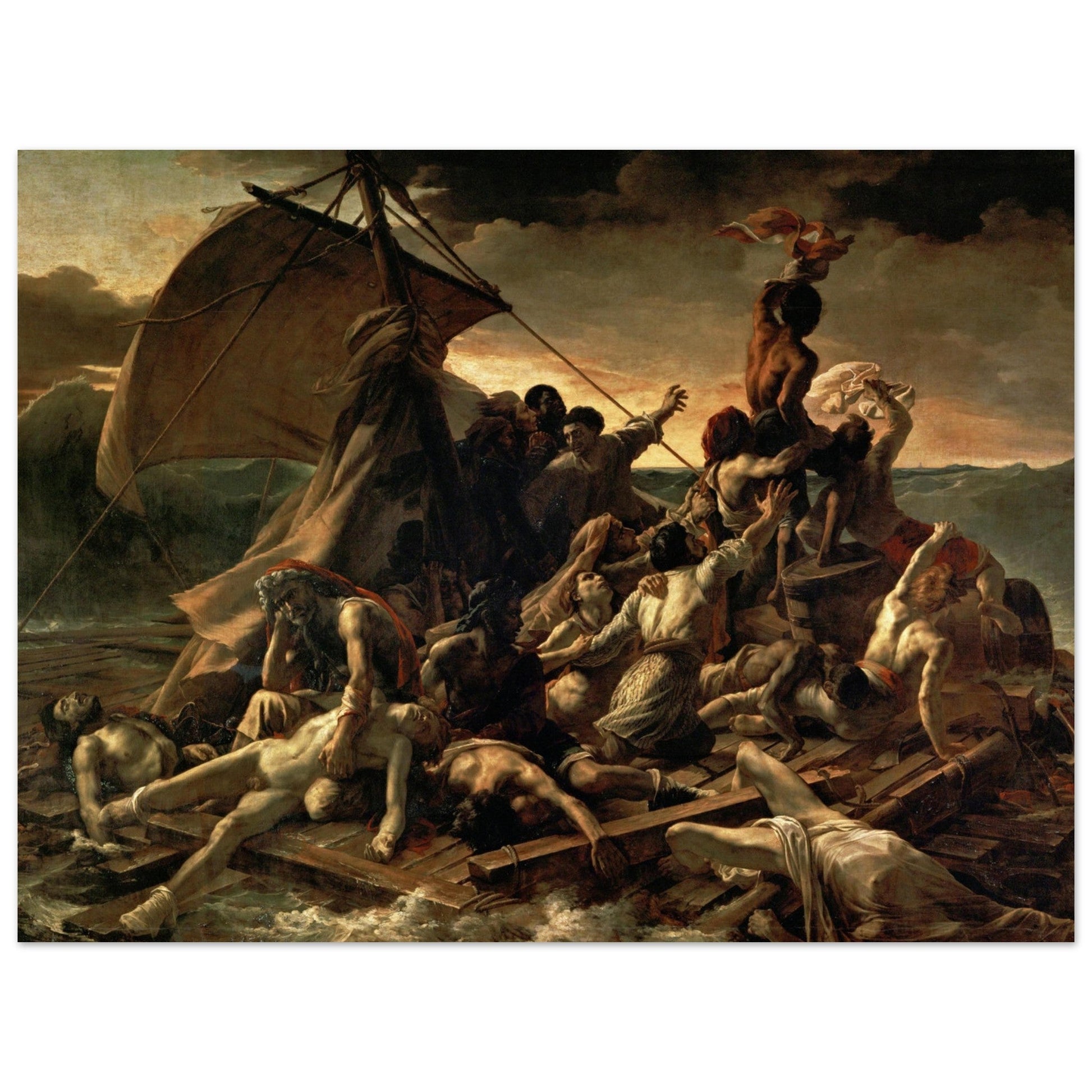 The Raft of the Medusa (1818) by Théodore Géricault - Print Material - Master's Gaze