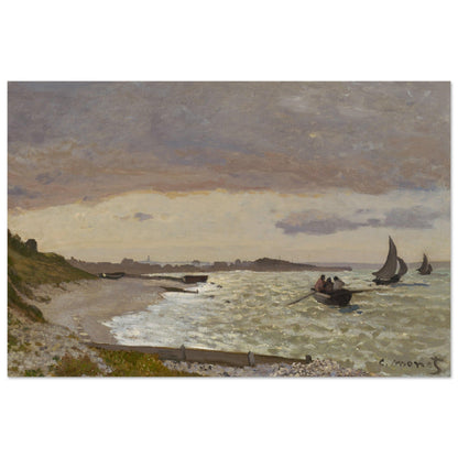 The Seashore at Sainte-Adresse (1864) by Claude Monet - Print Material - Master's Gaze