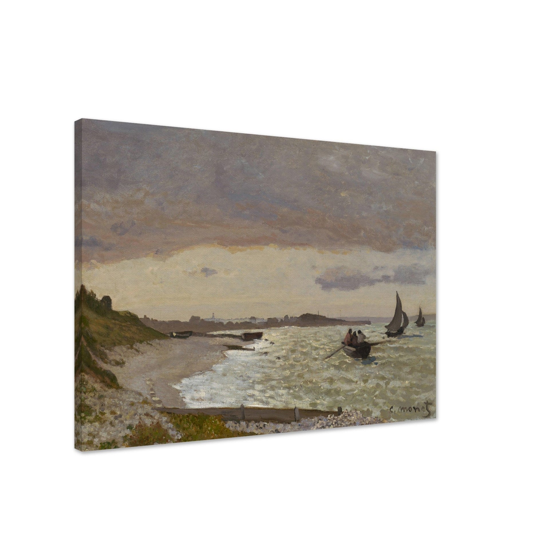 The Seashore at Sainte-Adresse (1864) by Claude Monet - Print Material - Master's Gaze