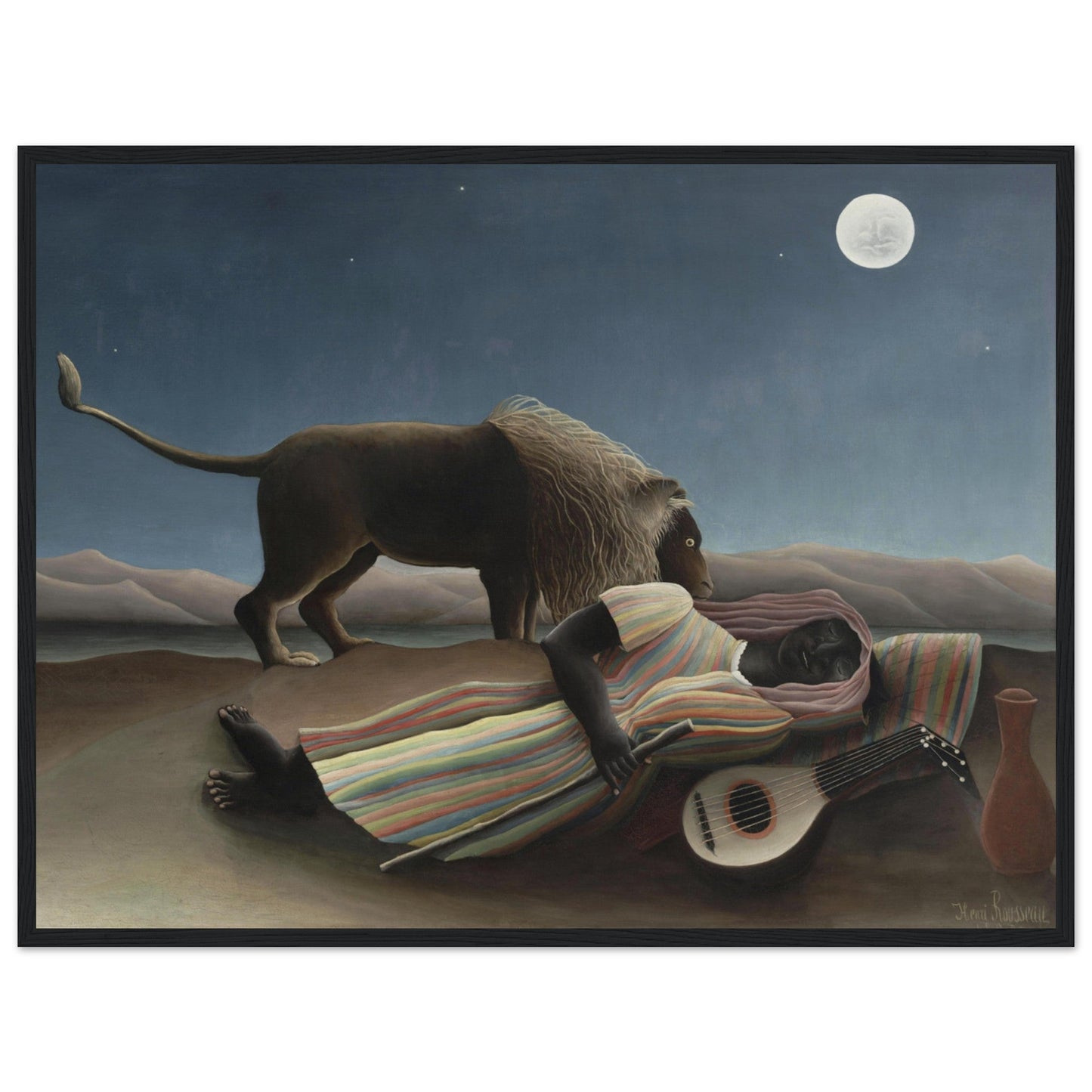 The Sleeping Gypsy (1897) by Henri Rousseau - Print Material - Master's Gaze