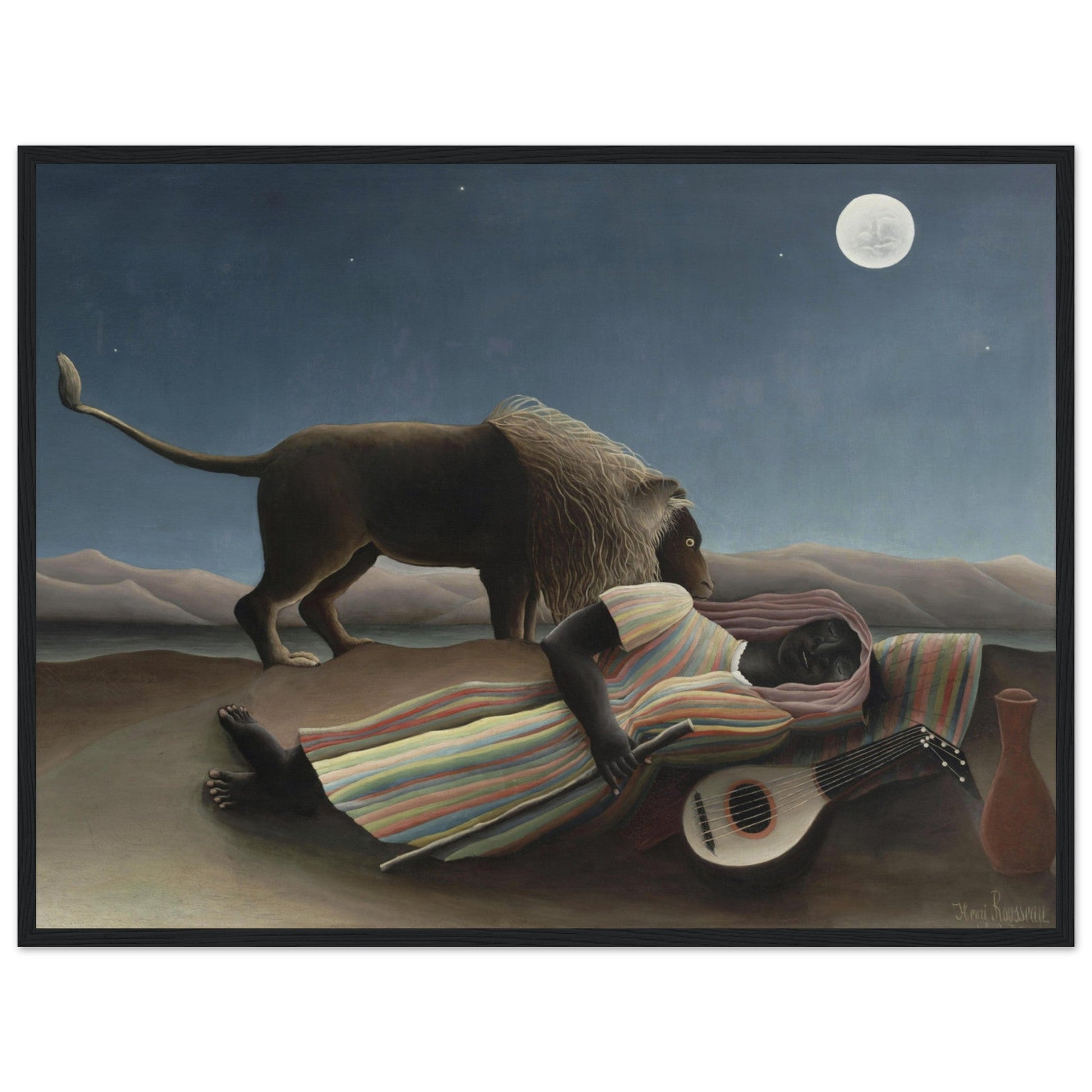 The Sleeping Gypsy (1897) by Henri Rousseau - Print Material - Master's Gaze