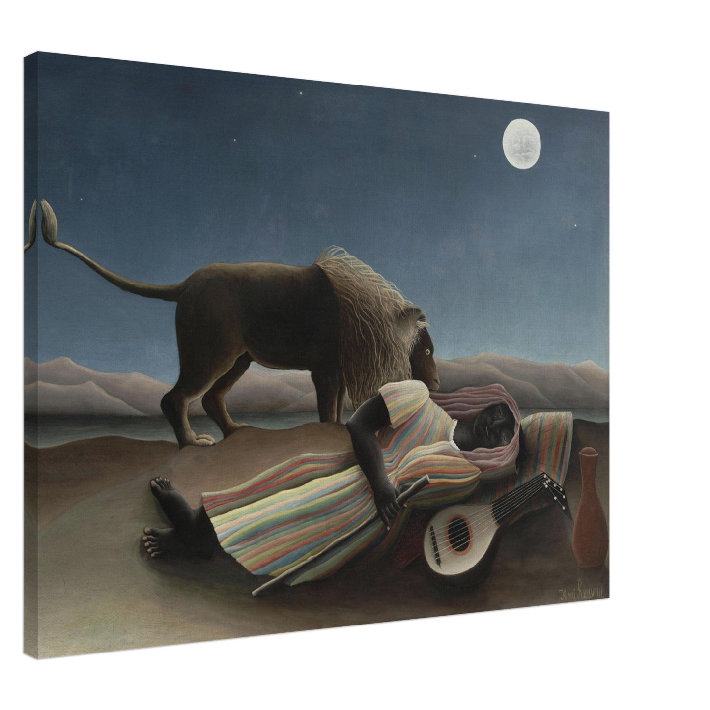 The Sleeping Gypsy (1897) by Henri Rousseau - Print Material - Master's Gaze