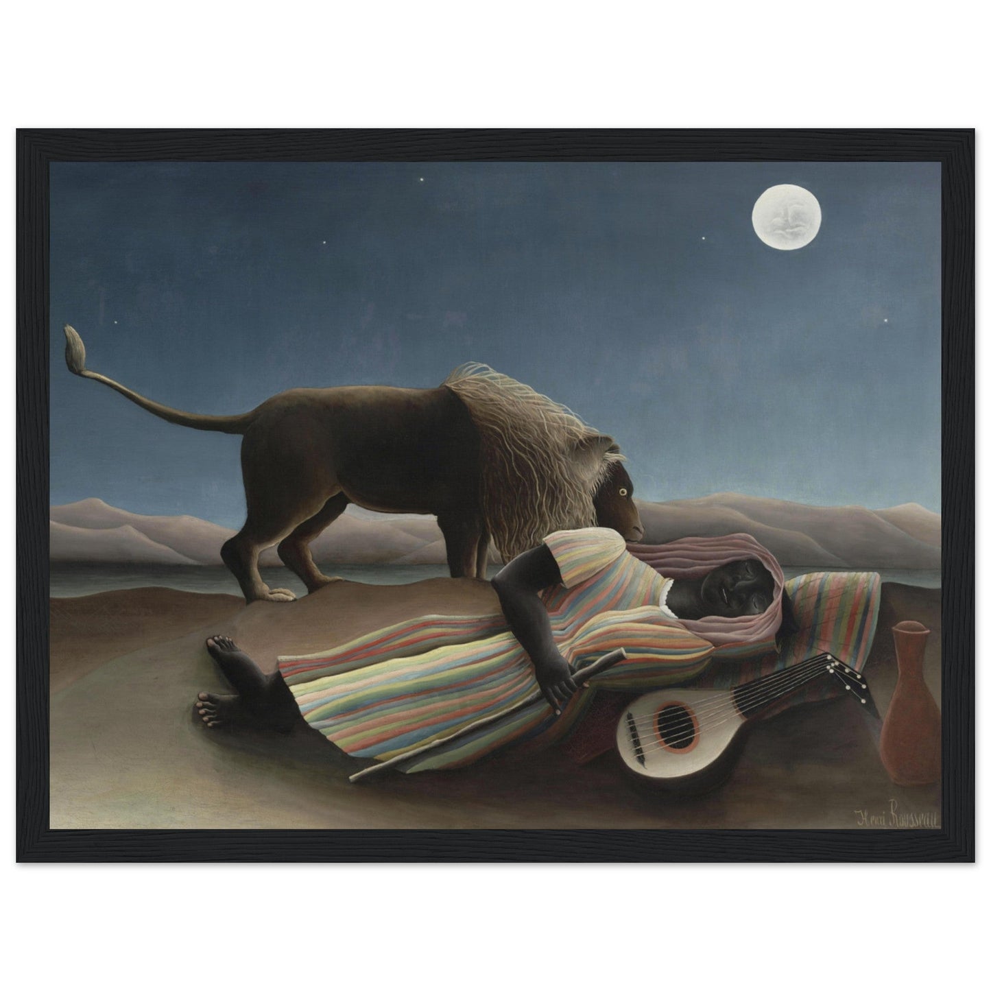 The Sleeping Gypsy (1897) by Henri Rousseau - Print Material - Master's Gaze