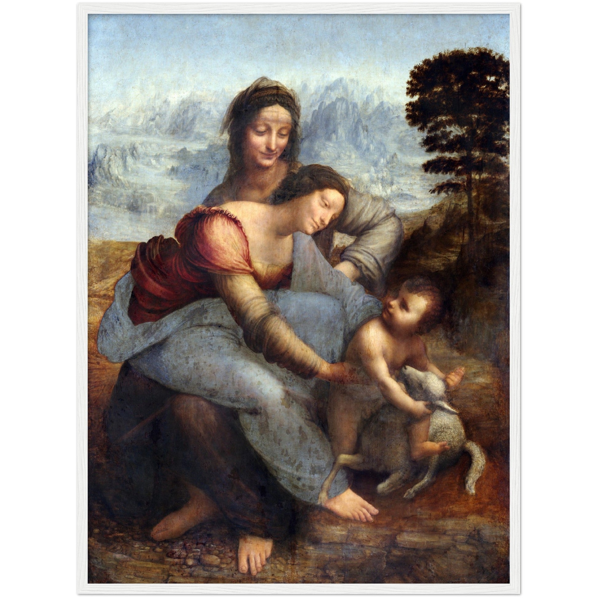 The Virgin and Child with Saint Anne - Leonardo da Vinci - Print Material - Master's Gaze