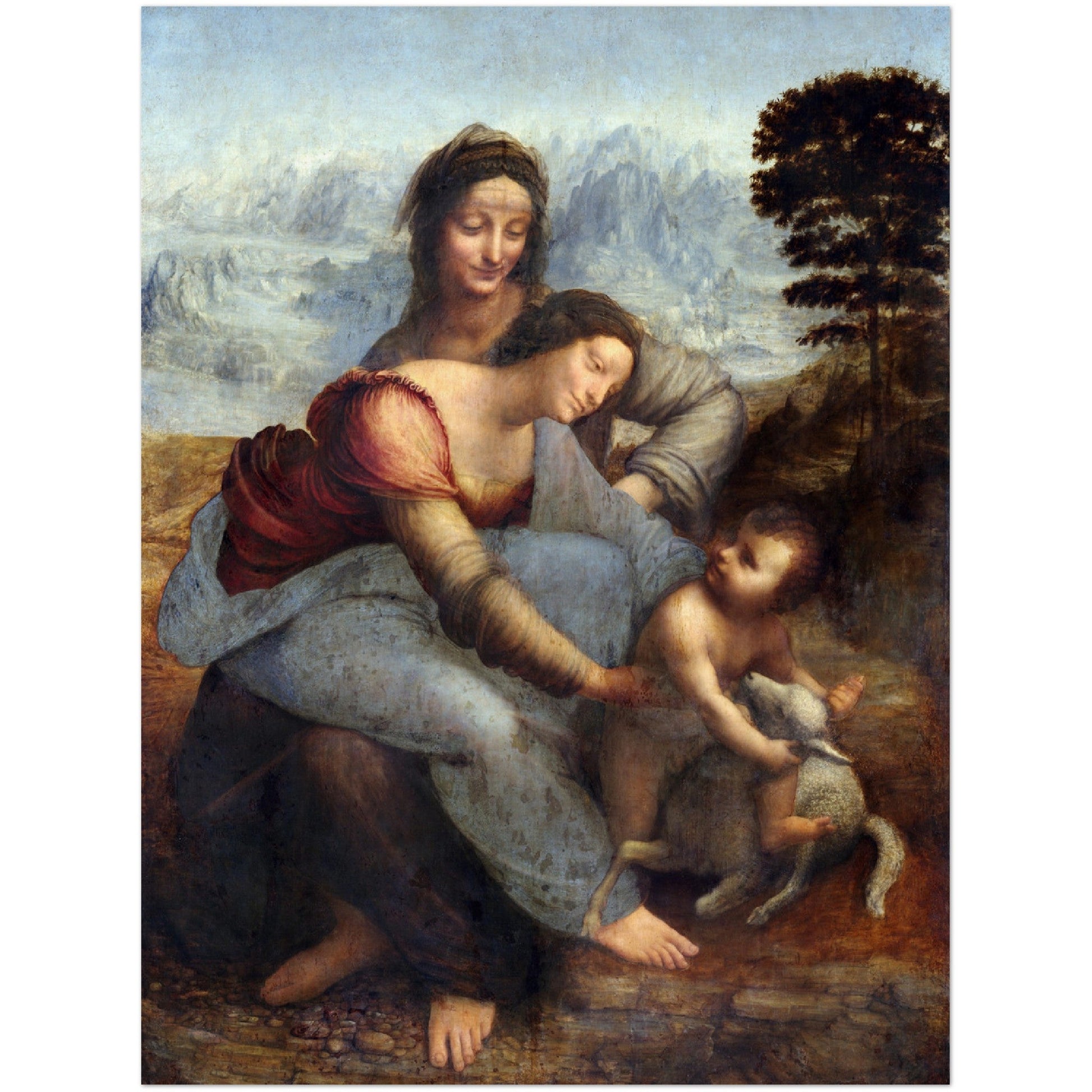 The Virgin and Child with Saint Anne - Leonardo da Vinci - Print Material - Master's Gaze