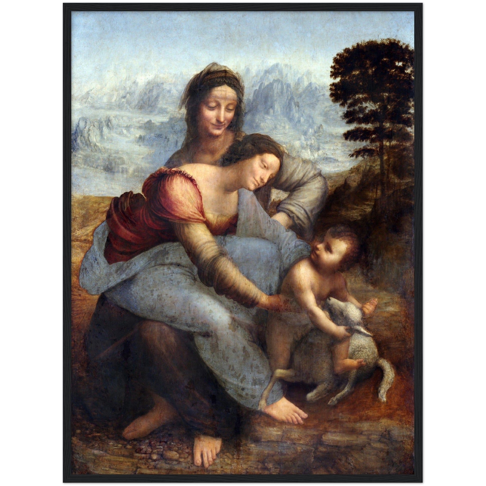 The Virgin and Child with Saint Anne - Leonardo da Vinci - Print Material - Master's Gaze