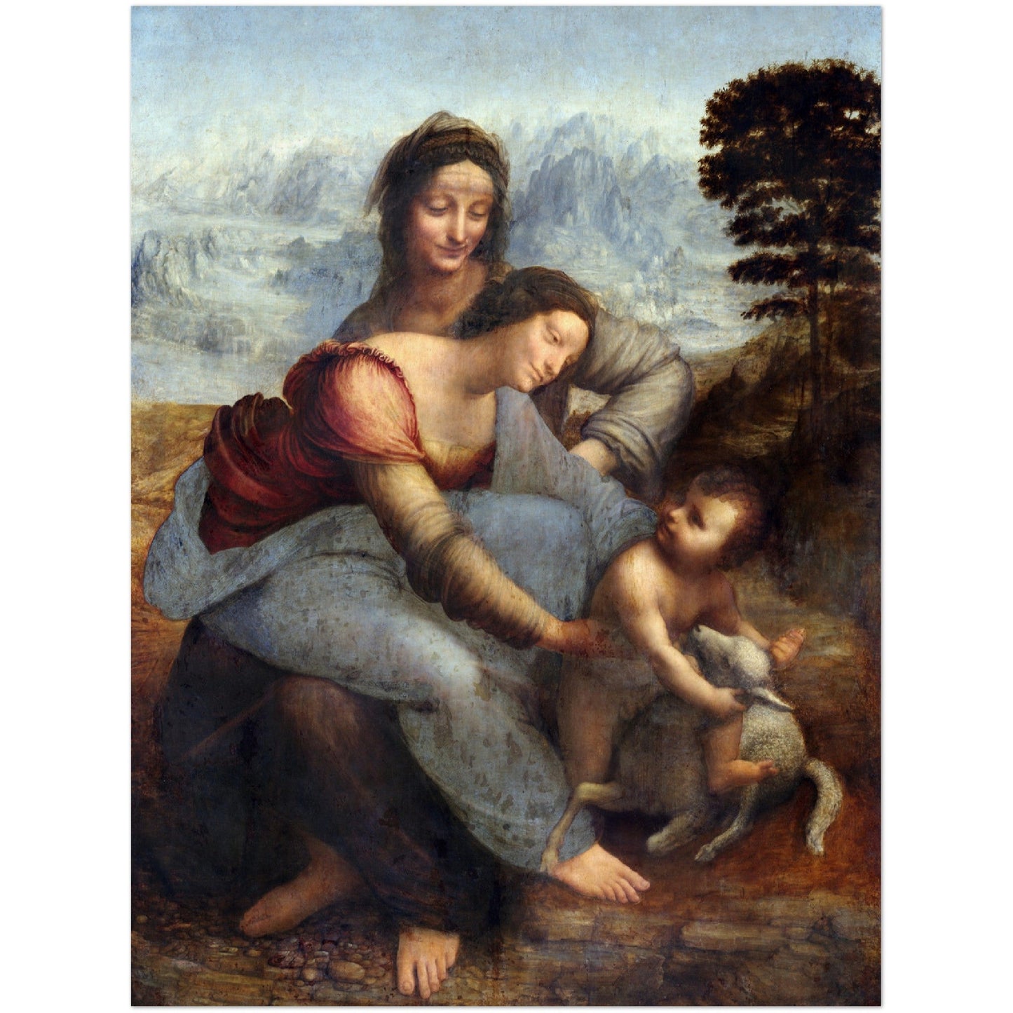 The Virgin and Child with Saint Anne - Leonardo da Vinci - Print Material - Master's Gaze