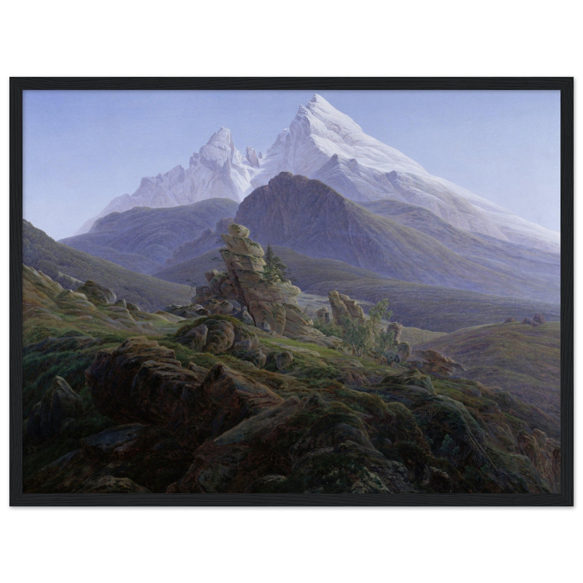 The Watzmann (1824) by Caspar David Friedrich - Print Material - Master's Gaze