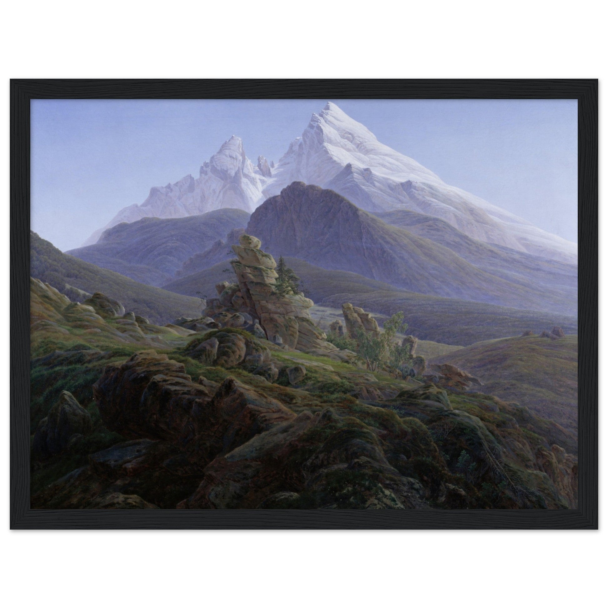 The Watzmann (1824) by Caspar David Friedrich - Print Material - Master's Gaze