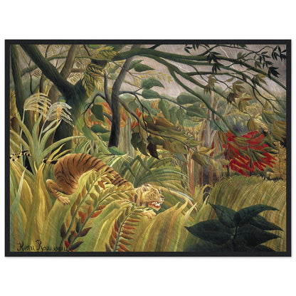 Tiger in a Tropical Storm (1891) by Henri Rousseau - Print Material - Master's Gaze