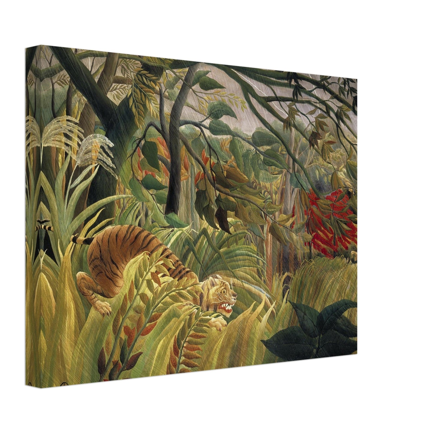 Tiger in a Tropical Storm (1891) by Henri Rousseau - Print Material - Master's Gaze