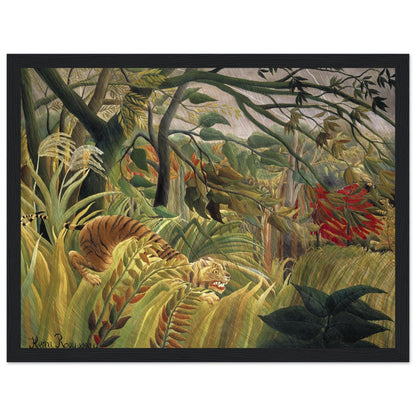 Tiger in a Tropical Storm (1891) by Henri Rousseau - Print Material - Master's Gaze