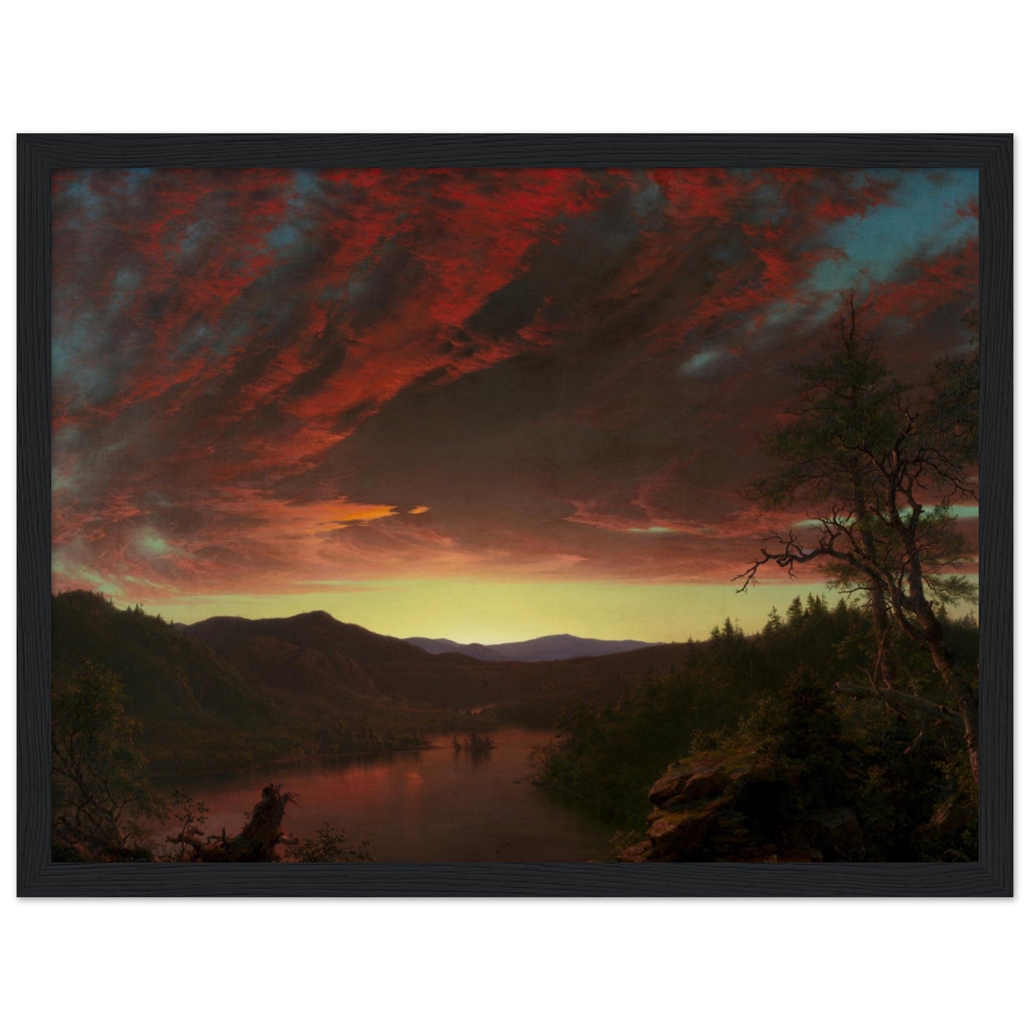 Twilight in the Wilderness (1860) by Frederic Edwin Church - Print Material - Master's Gaze